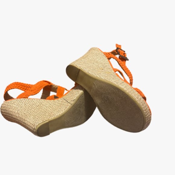 Call it Spring Women Wedge Sandals, Orange, Size 8 - Picture 4 of 7